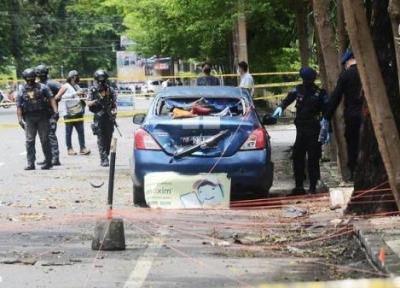 (تصاویر) انفجار مقابل یک کلیسا در اندونزی