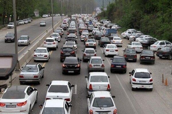 ترافیک سنگین در آزاد راه های کرج، قزوین و محور شهریار، تهران