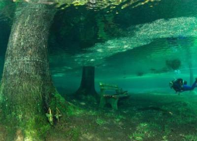 گرونر در اتریش، پارکی که تابستان زیر آب می رود
